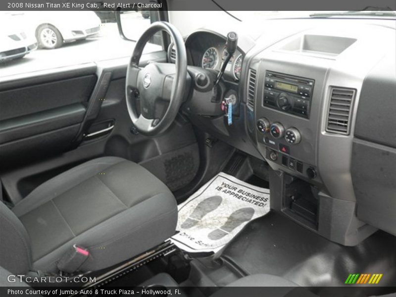 Red Alert / Charcoal 2008 Nissan Titan XE King Cab