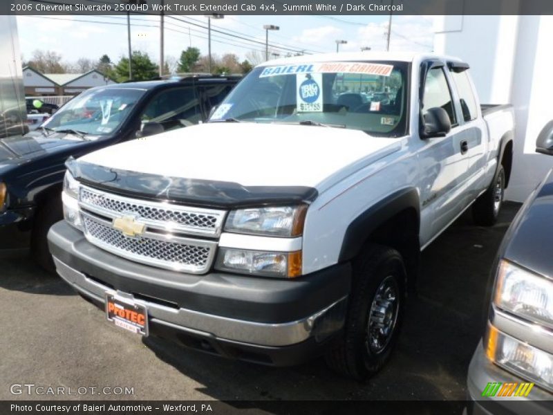 Summit White / Dark Charcoal 2006 Chevrolet Silverado 2500HD Work Truck Extended Cab 4x4