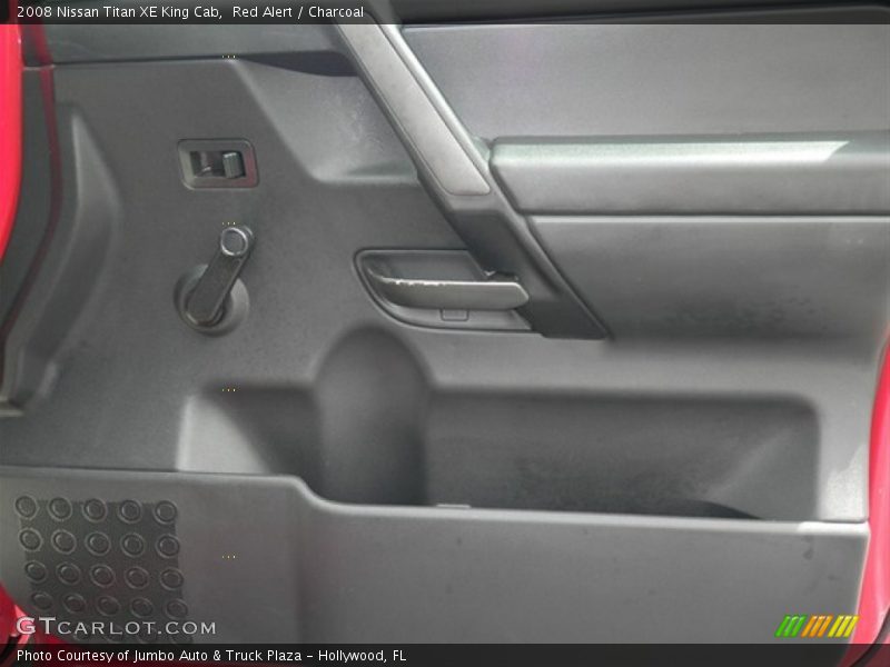 Red Alert / Charcoal 2008 Nissan Titan XE King Cab