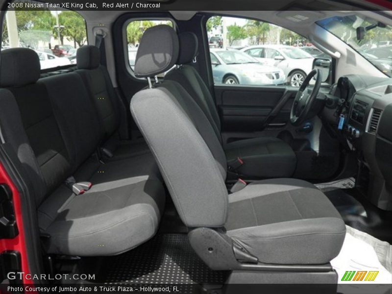 Red Alert / Charcoal 2008 Nissan Titan XE King Cab