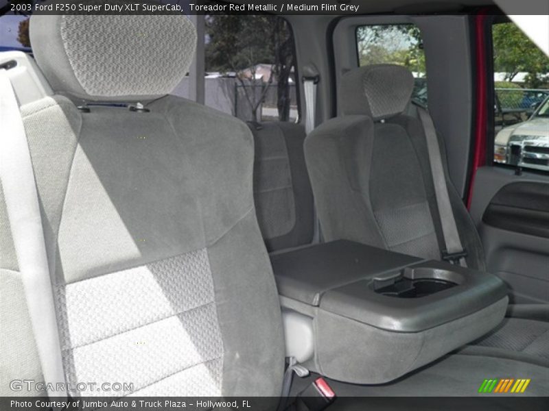 Toreador Red Metallic / Medium Flint Grey 2003 Ford F250 Super Duty XLT SuperCab