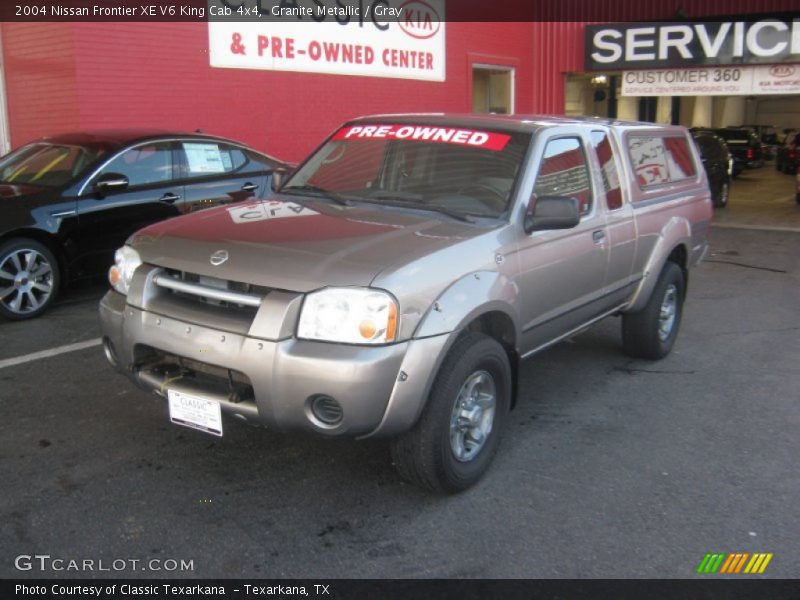 Granite Metallic / Gray 2004 Nissan Frontier XE V6 King Cab 4x4