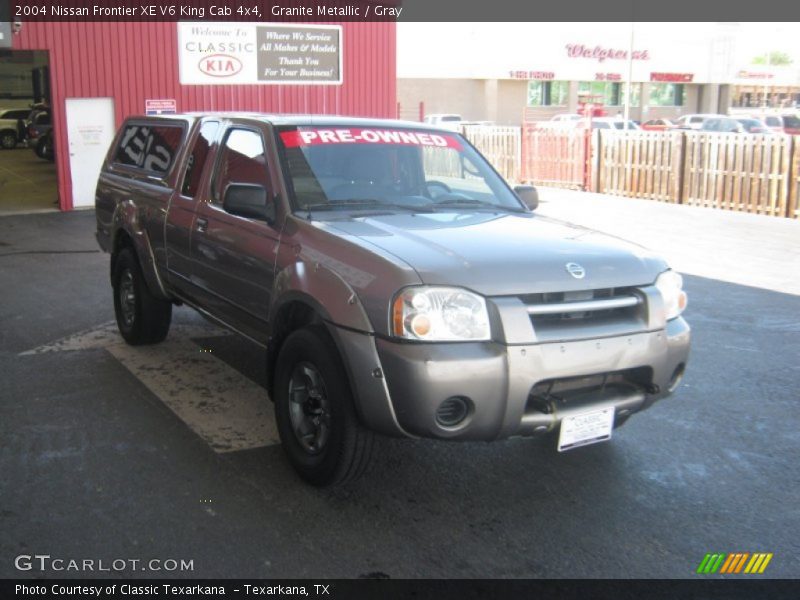 Granite Metallic / Gray 2004 Nissan Frontier XE V6 King Cab 4x4