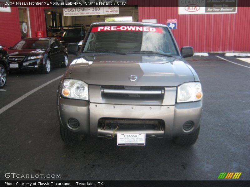 Granite Metallic / Gray 2004 Nissan Frontier XE V6 King Cab 4x4
