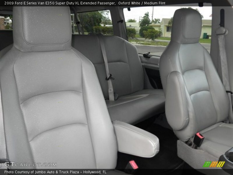 Oxford White / Medium Flint 2009 Ford E Series Van E350 Super Duty XL Extended Passenger