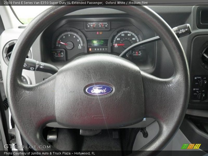 Oxford White / Medium Flint 2009 Ford E Series Van E350 Super Duty XL Extended Passenger