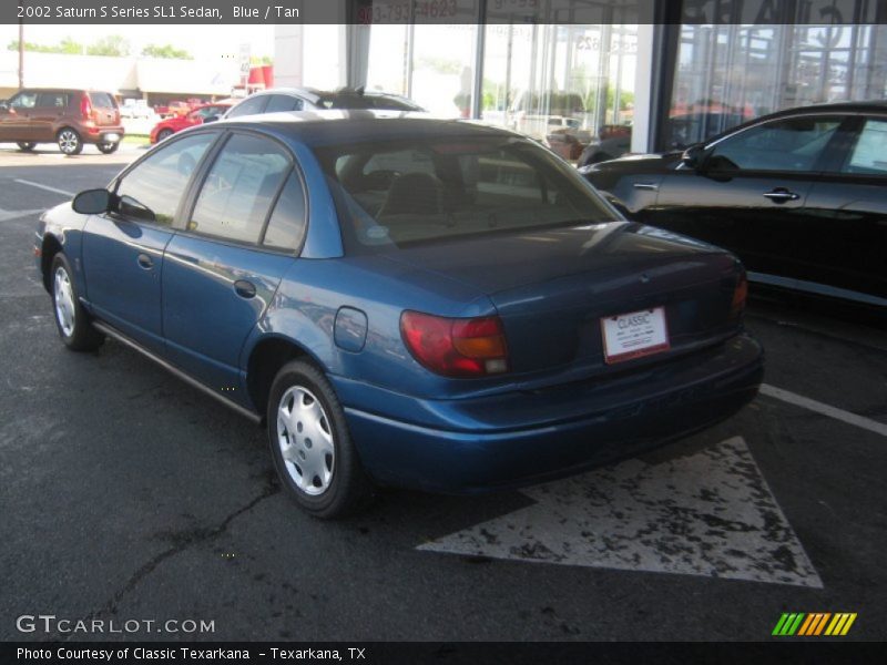 Blue / Tan 2002 Saturn S Series SL1 Sedan