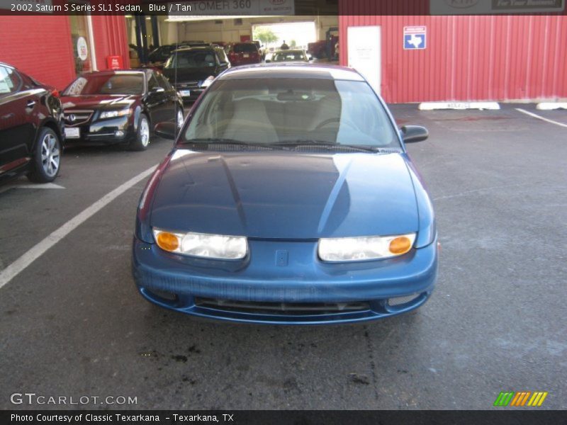Blue / Tan 2002 Saturn S Series SL1 Sedan