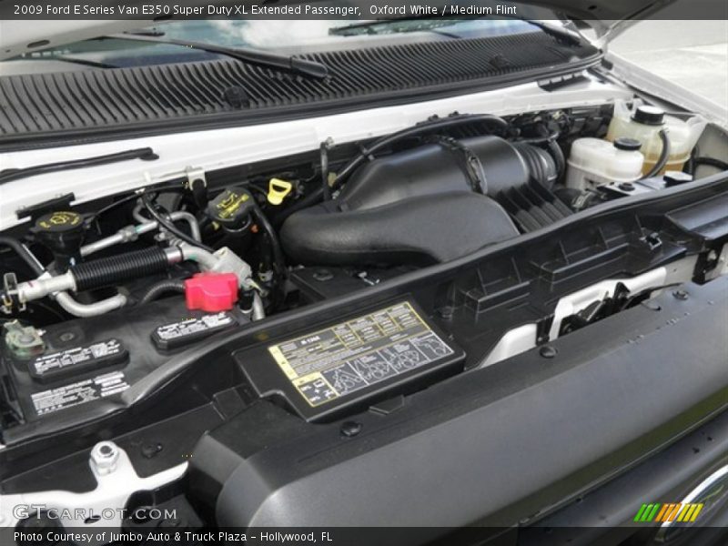 Oxford White / Medium Flint 2009 Ford E Series Van E350 Super Duty XL Extended Passenger