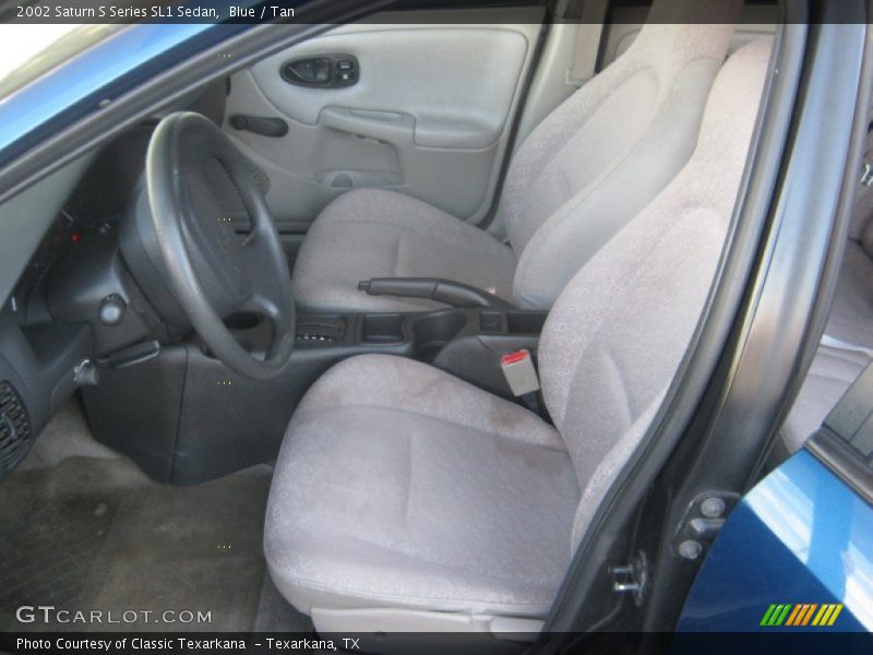 Blue / Tan 2002 Saturn S Series SL1 Sedan