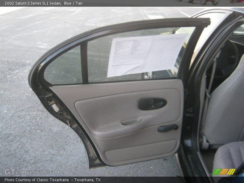 Blue / Tan 2002 Saturn S Series SL1 Sedan