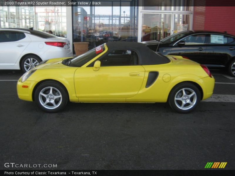 Solar Yellow / Black 2000 Toyota MR2 Spyder Roadster