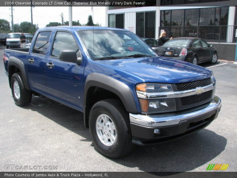 Superior Blue Metallic / Very Dark Pewter 2006 Chevrolet Colorado LT Crew Cab