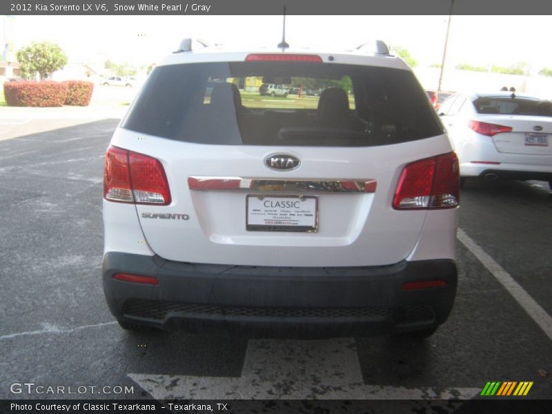 Snow White Pearl / Gray 2012 Kia Sorento LX V6