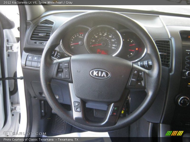 Snow White Pearl / Gray 2012 Kia Sorento LX V6