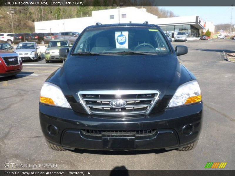 Ebony Black / Gray 2008 Kia Sorento LX 4x4