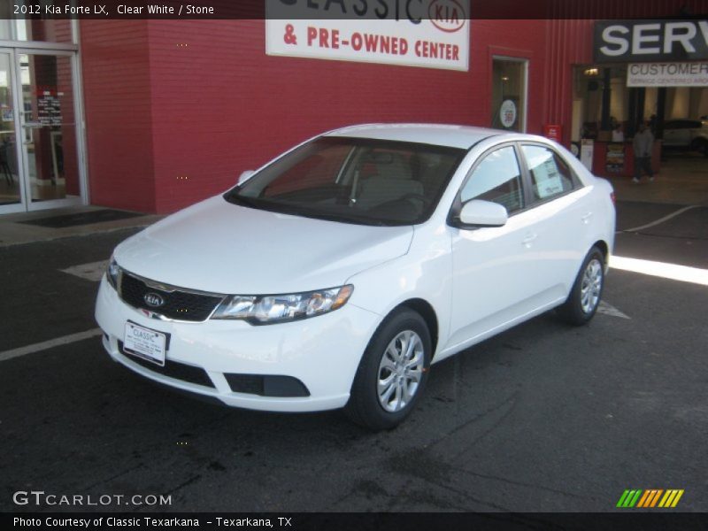 Clear White / Stone 2012 Kia Forte LX