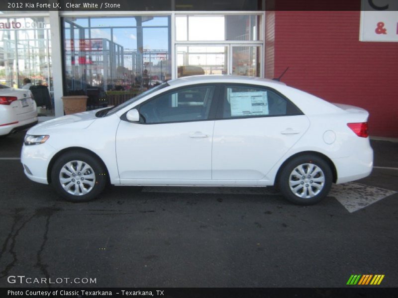 Clear White / Stone 2012 Kia Forte LX