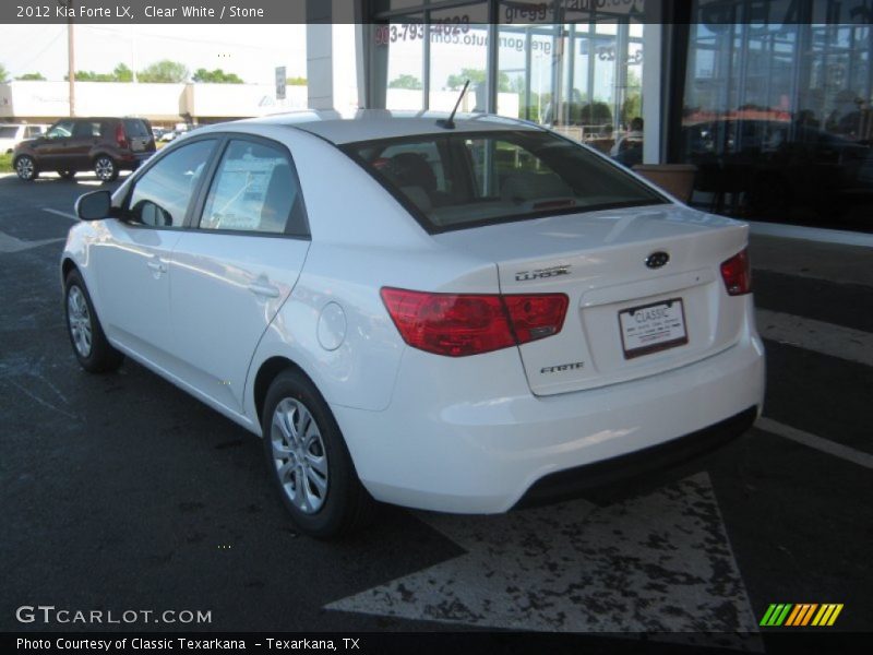 Clear White / Stone 2012 Kia Forte LX