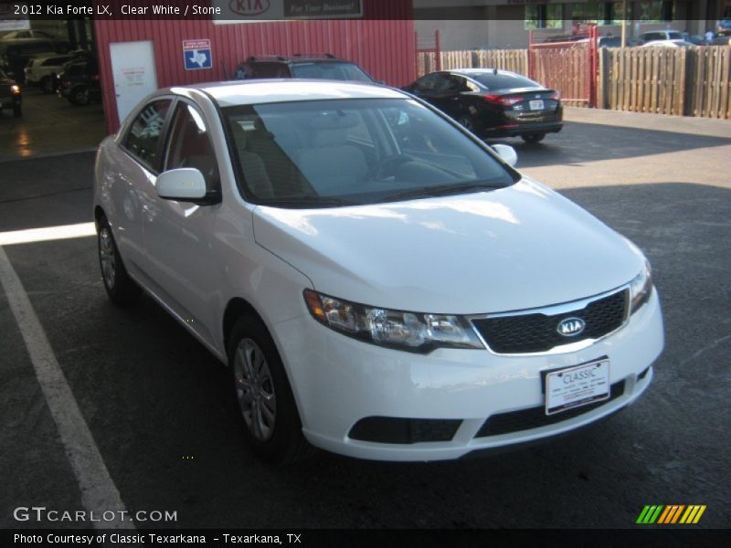 Clear White / Stone 2012 Kia Forte LX