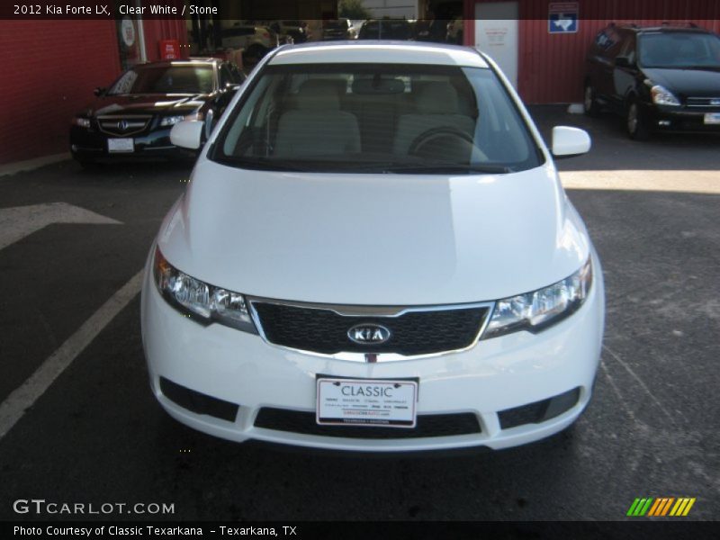 Clear White / Stone 2012 Kia Forte LX