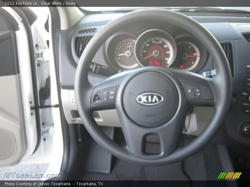 Clear White / Stone 2012 Kia Forte LX