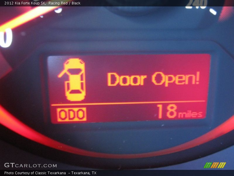 Racing Red / Black 2012 Kia Forte Koup SX
