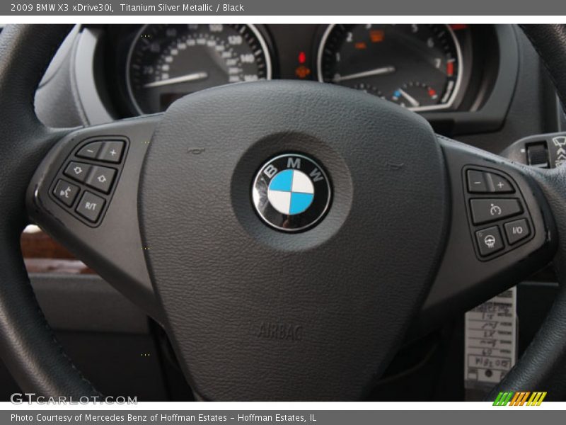 Titanium Silver Metallic / Black 2009 BMW X3 xDrive30i