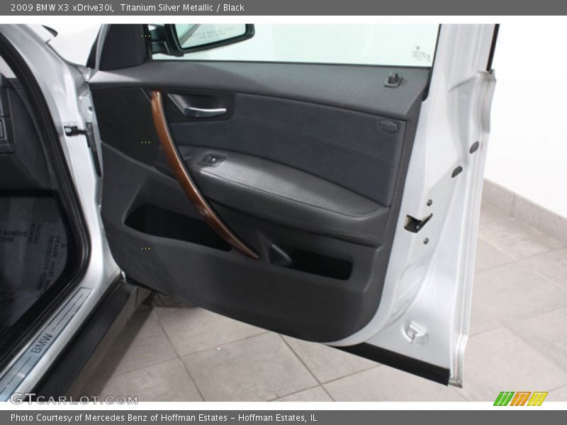 Titanium Silver Metallic / Black 2009 BMW X3 xDrive30i