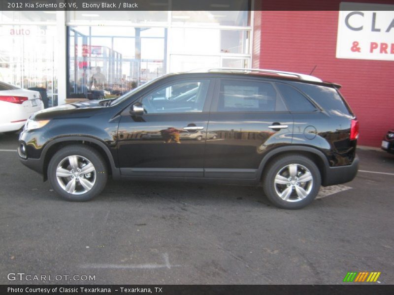 Ebony Black / Black 2012 Kia Sorento EX V6