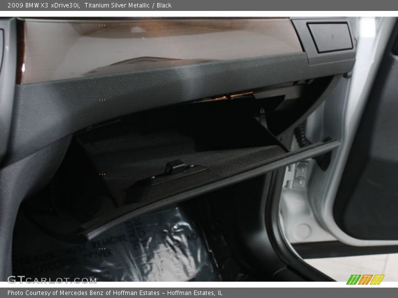 Titanium Silver Metallic / Black 2009 BMW X3 xDrive30i