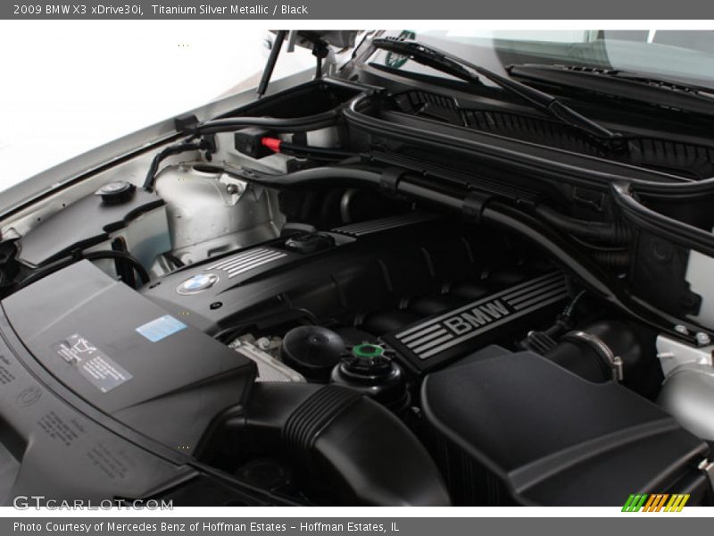 Titanium Silver Metallic / Black 2009 BMW X3 xDrive30i