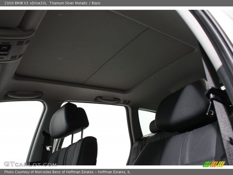 Titanium Silver Metallic / Black 2009 BMW X3 xDrive30i