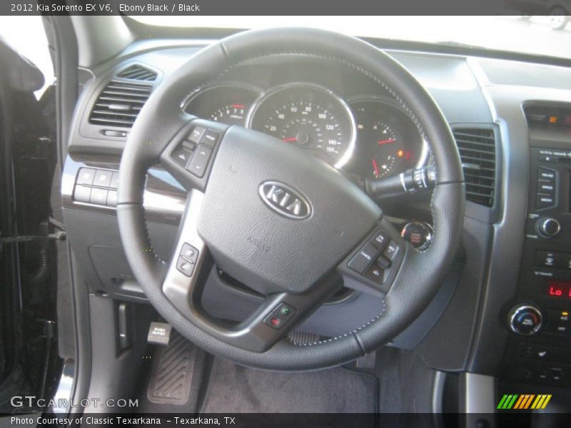 Ebony Black / Black 2012 Kia Sorento EX V6