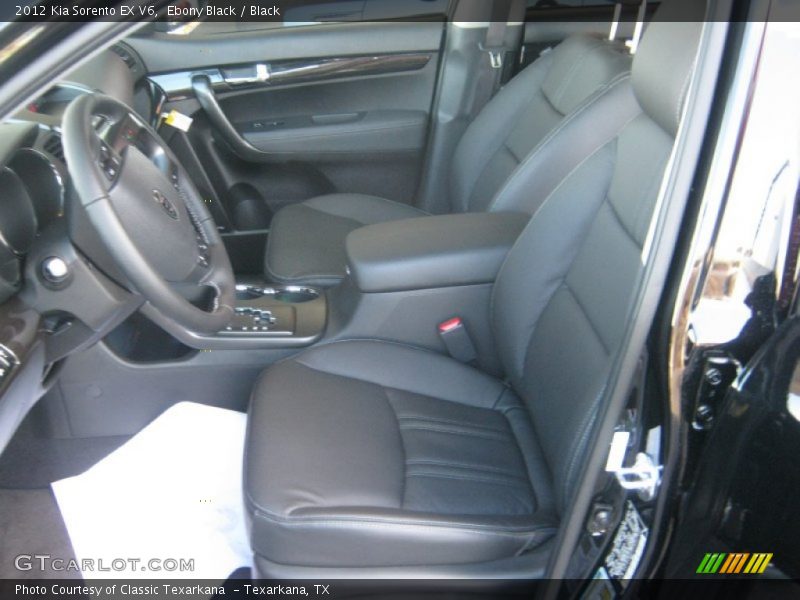 Ebony Black / Black 2012 Kia Sorento EX V6