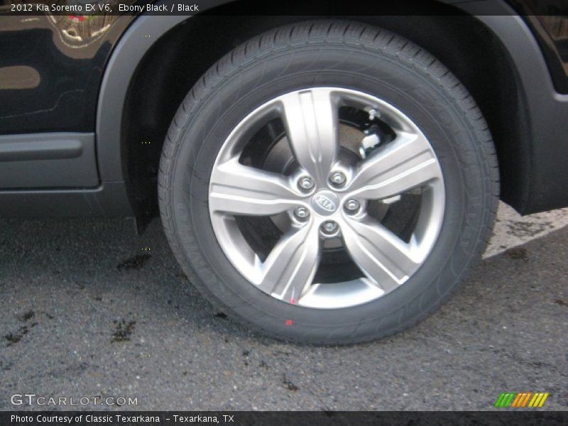 Ebony Black / Black 2012 Kia Sorento EX V6