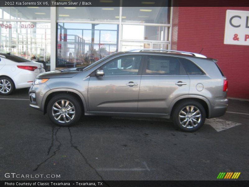 Titanium Silver / Black 2012 Kia Sorento SX V6