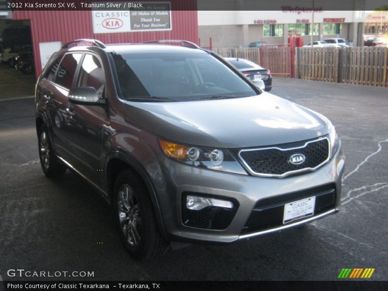 Titanium Silver / Black 2012 Kia Sorento SX V6