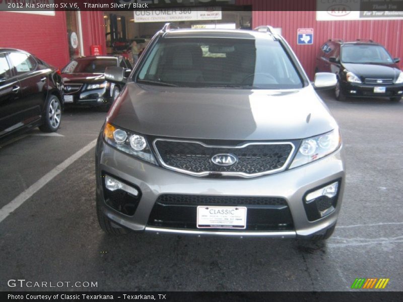 Titanium Silver / Black 2012 Kia Sorento SX V6