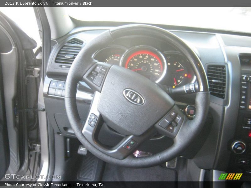 Titanium Silver / Black 2012 Kia Sorento SX V6