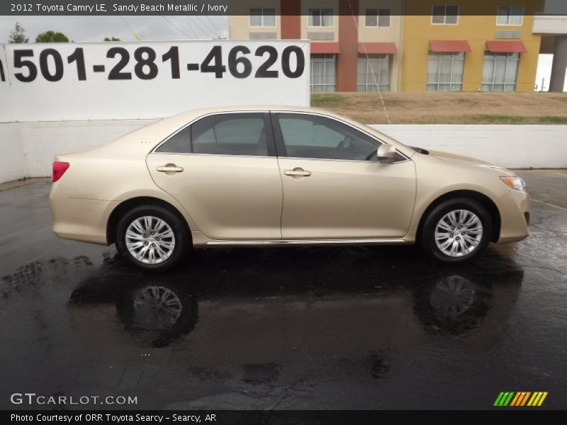 Sandy Beach Metallic / Ivory 2012 Toyota Camry LE