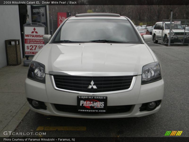 Dover White Pearl / Black 2009 Mitsubishi Galant ES