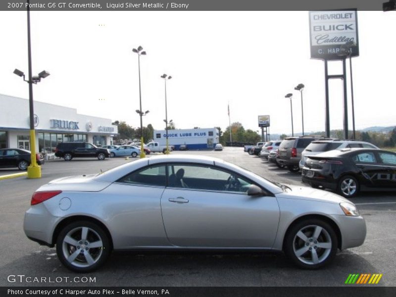 Liquid Silver Metallic / Ebony 2007 Pontiac G6 GT Convertible