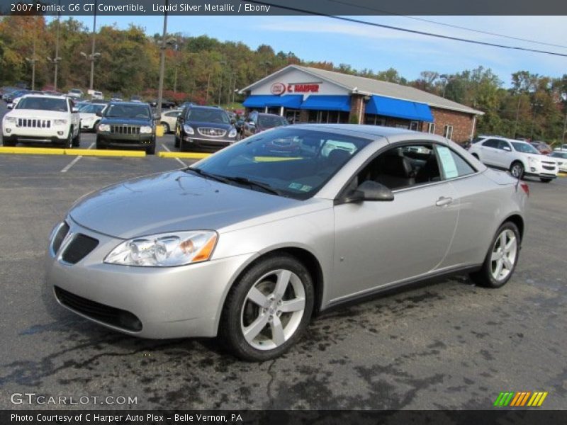 Liquid Silver Metallic / Ebony 2007 Pontiac G6 GT Convertible