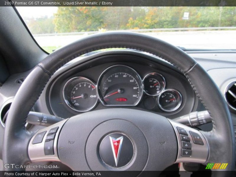 Liquid Silver Metallic / Ebony 2007 Pontiac G6 GT Convertible