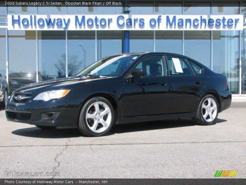 Obsidian Black Pearl / Off Black 2009 Subaru Legacy 2.5i Sedan