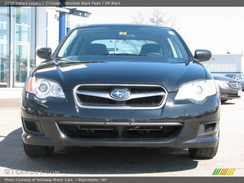 Obsidian Black Pearl / Off Black 2009 Subaru Legacy 2.5i Sedan