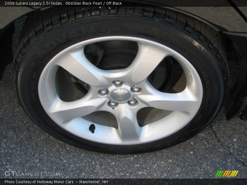 Obsidian Black Pearl / Off Black 2009 Subaru Legacy 2.5i Sedan