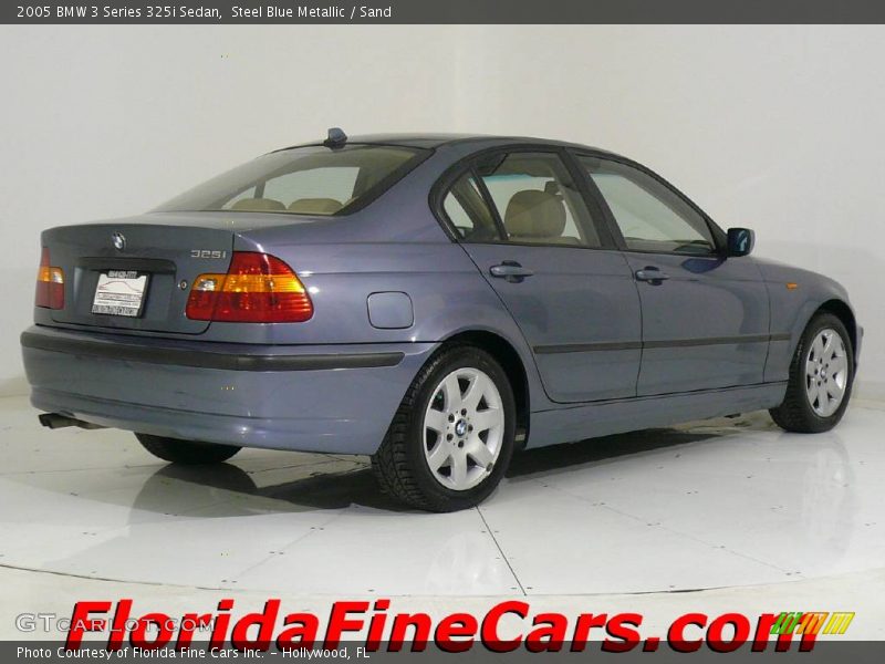 Steel Blue Metallic / Sand 2005 BMW 3 Series 325i Sedan