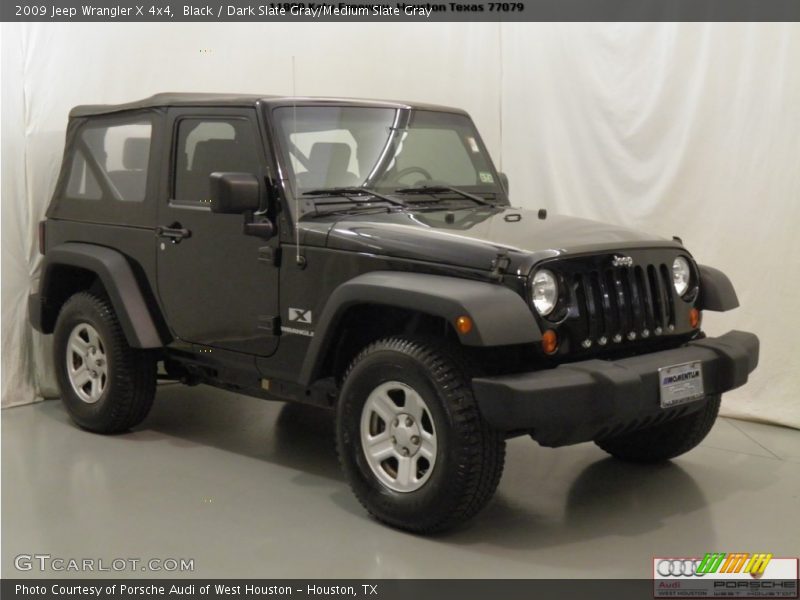 Black / Dark Slate Gray/Medium Slate Gray 2009 Jeep Wrangler X 4x4